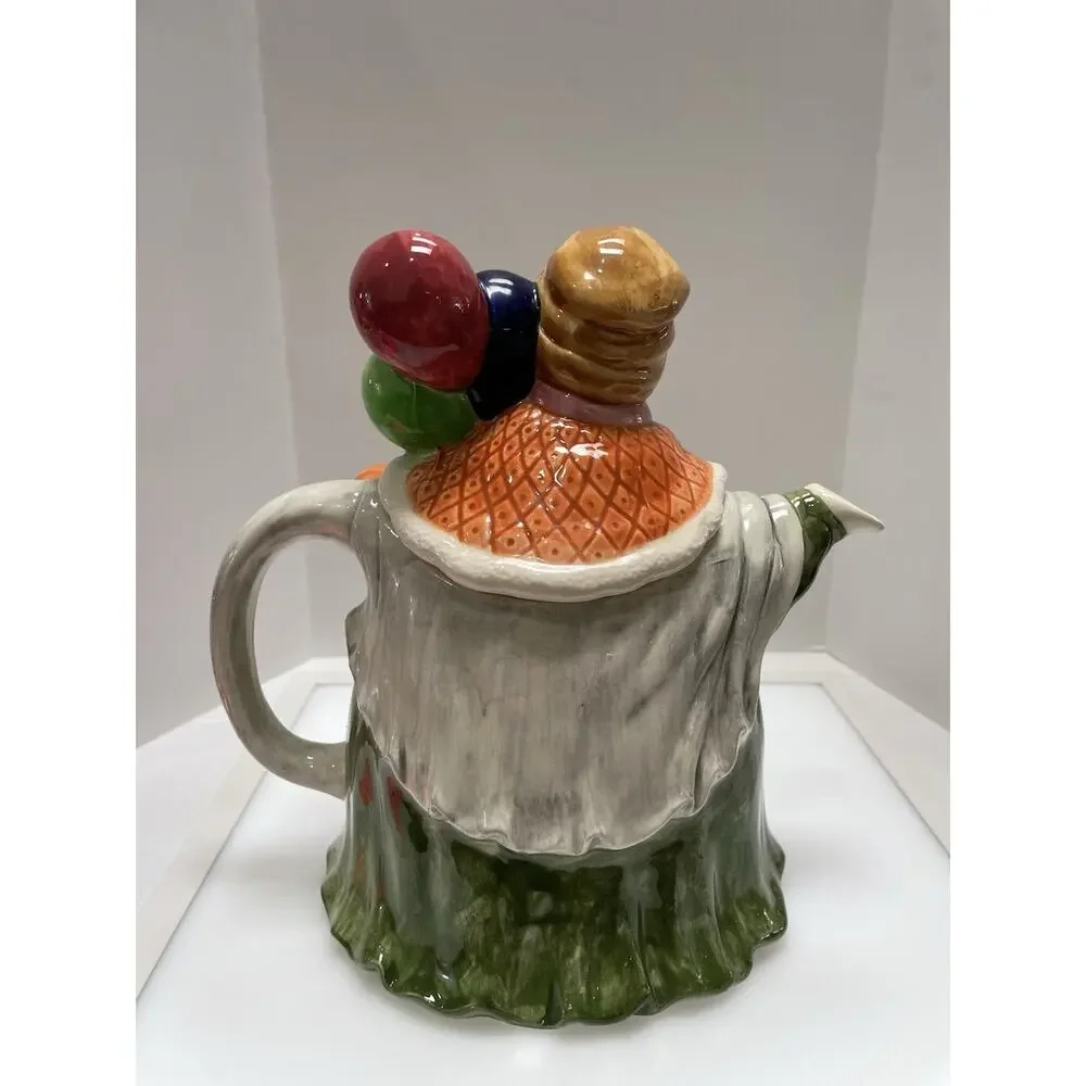Vintage Takahashi San Fransico Teapot Pitcher. Rare with Green & Balloons. Mint!
